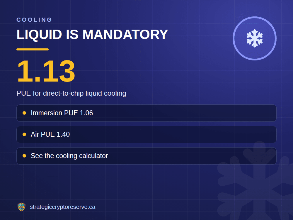 Liquid is mandatory: PUE for direct-to-chip liquid cooling