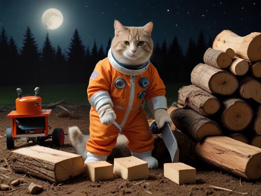 Astronaut Cats Exploring Space