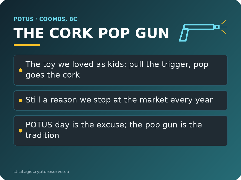 The cork pop gun: a Coombs market tradition