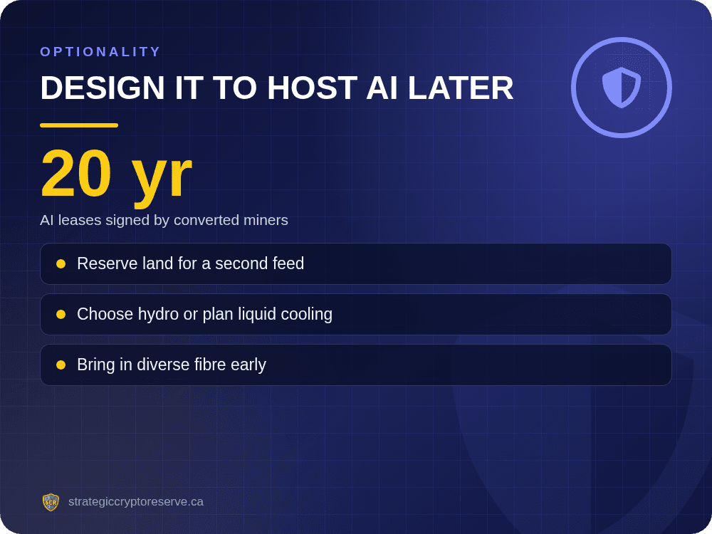 Design it to host AI later: AI leases signed by converted miners