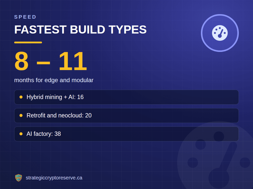 Fastest build types: months for edge and modular