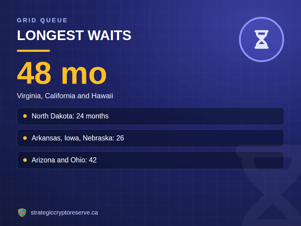 Longest waits: Virginia, California and Hawaii