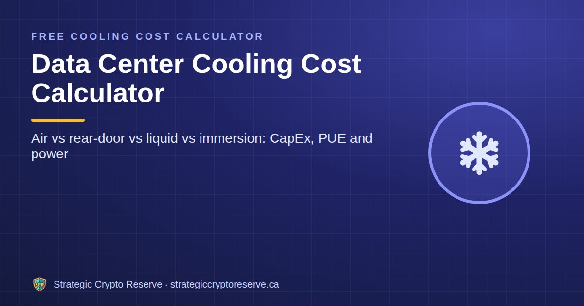 Data Center Cooling Cost Calculator