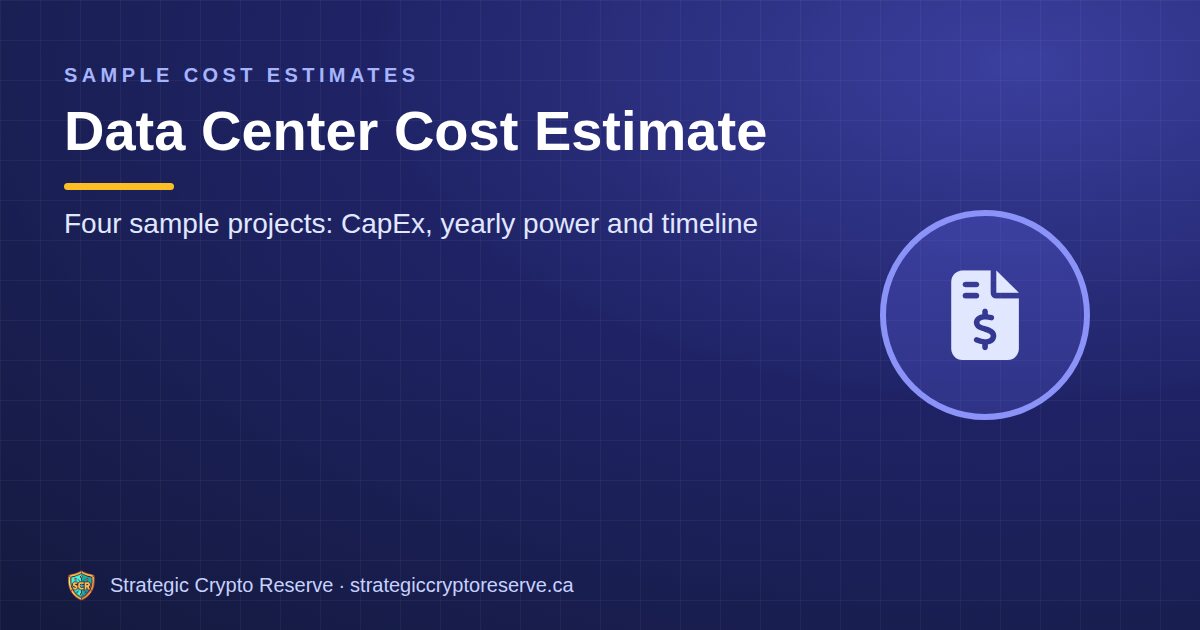 Data Center Cost Estimate