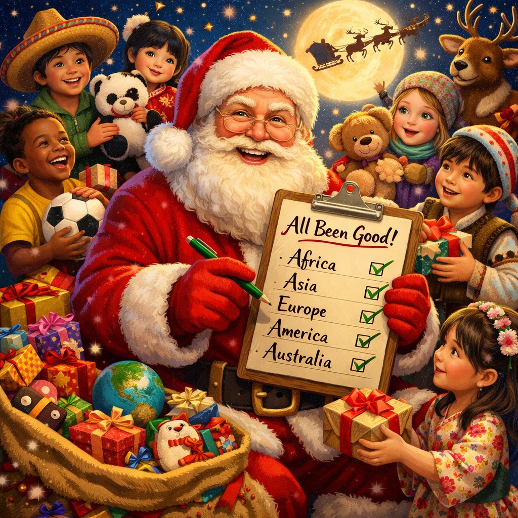 Santa Claus Rally Artwork