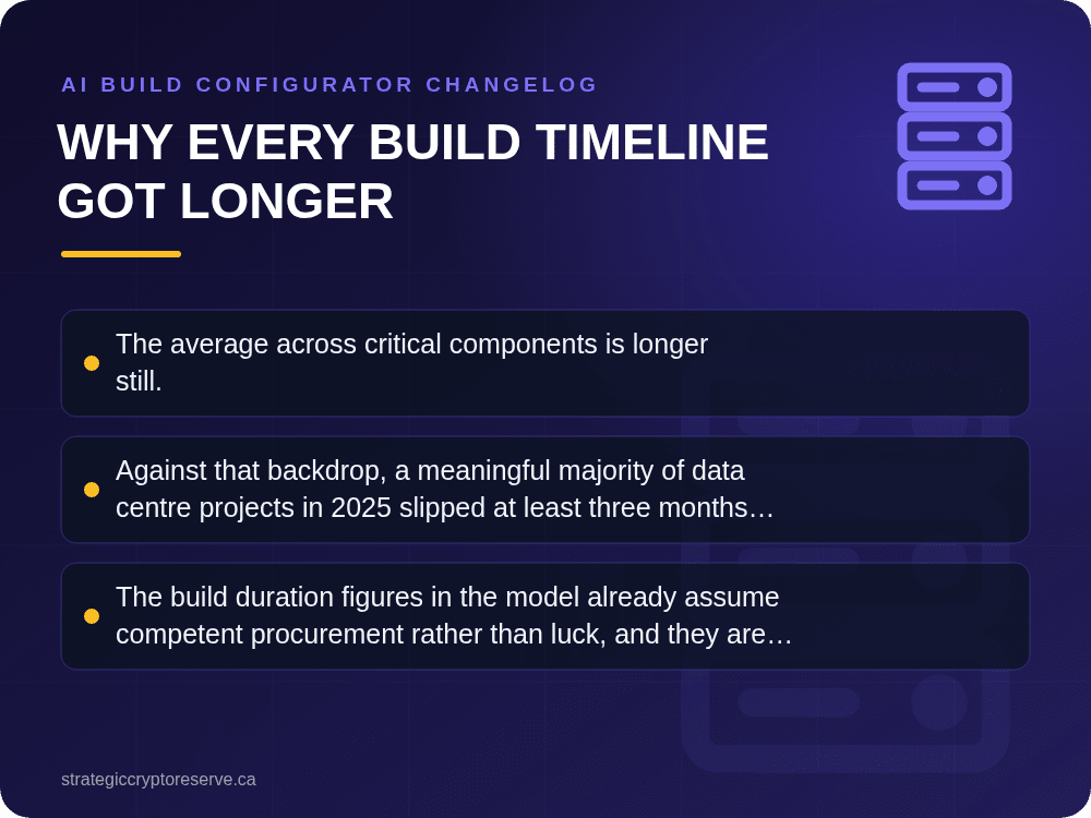 Why every build timeline got longer: AI Build Configurator Changelog