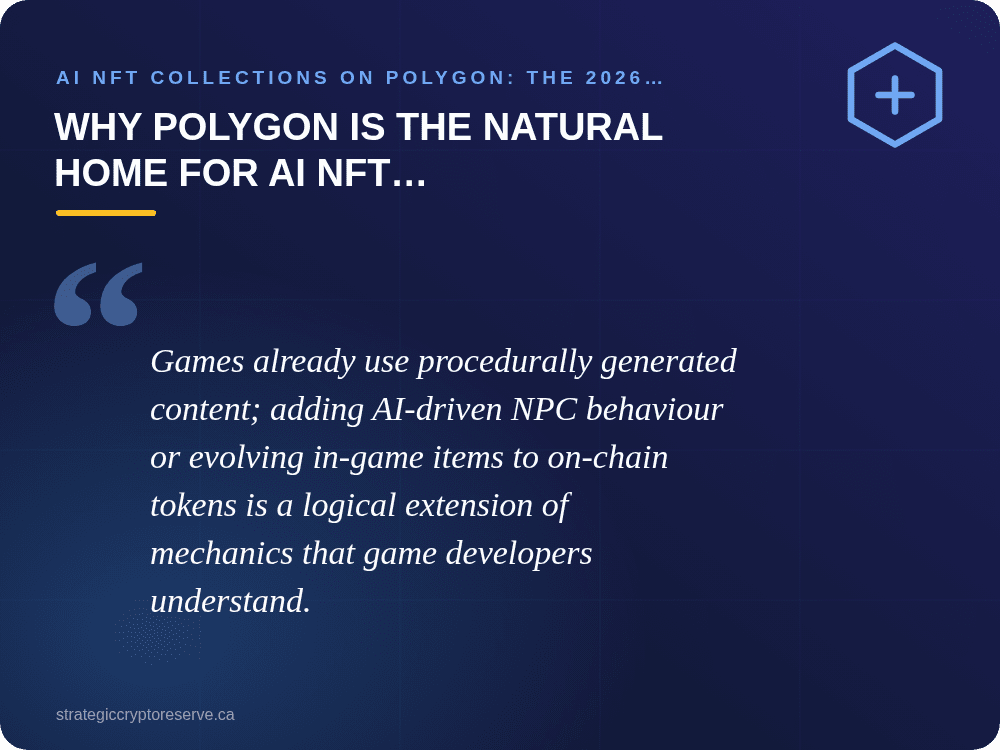 Why Polygon Is the Natural Home for AI NFT Experimentation: AI NFT Collections on Polygon: The 2026 Landscape