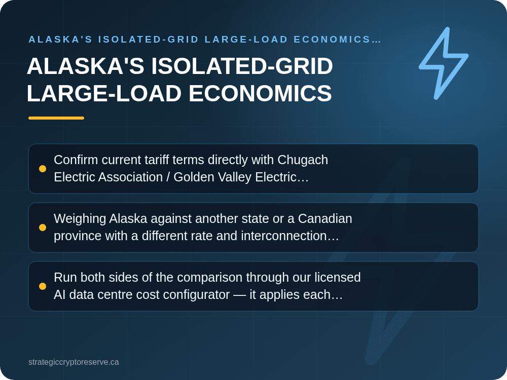 Alaska's Isolated-Grid Large-Load Economics: Alaska's Isolated-Grid Large-Load Economics: What It Means for AI Data Center Siting in Alaska