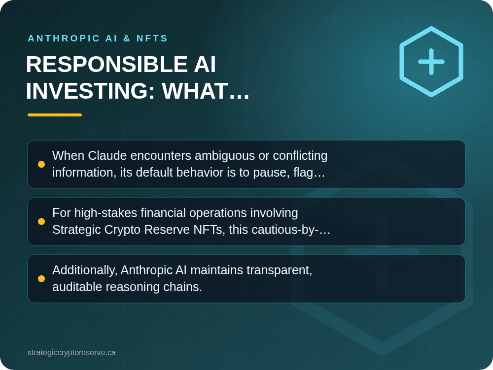 Responsible AI Investing: What Anthropic AI's Safety-First Design Means for NFT Buyers: Anthropic AI & NFTs