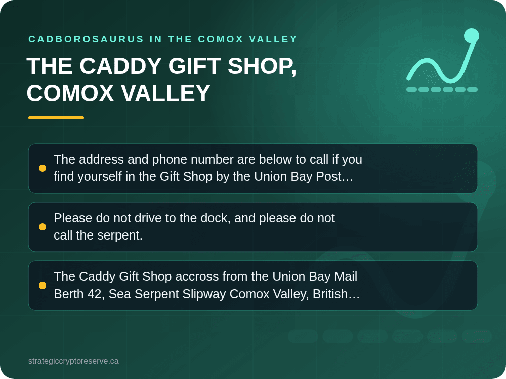 The Caddy Gift Shop, Comox Valley: Cadborosaurus in the Comox Valley