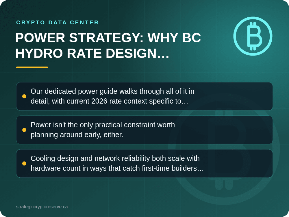 Power Strategy: Why BC Hydro Rate Design Matters: Crypto Data Center
