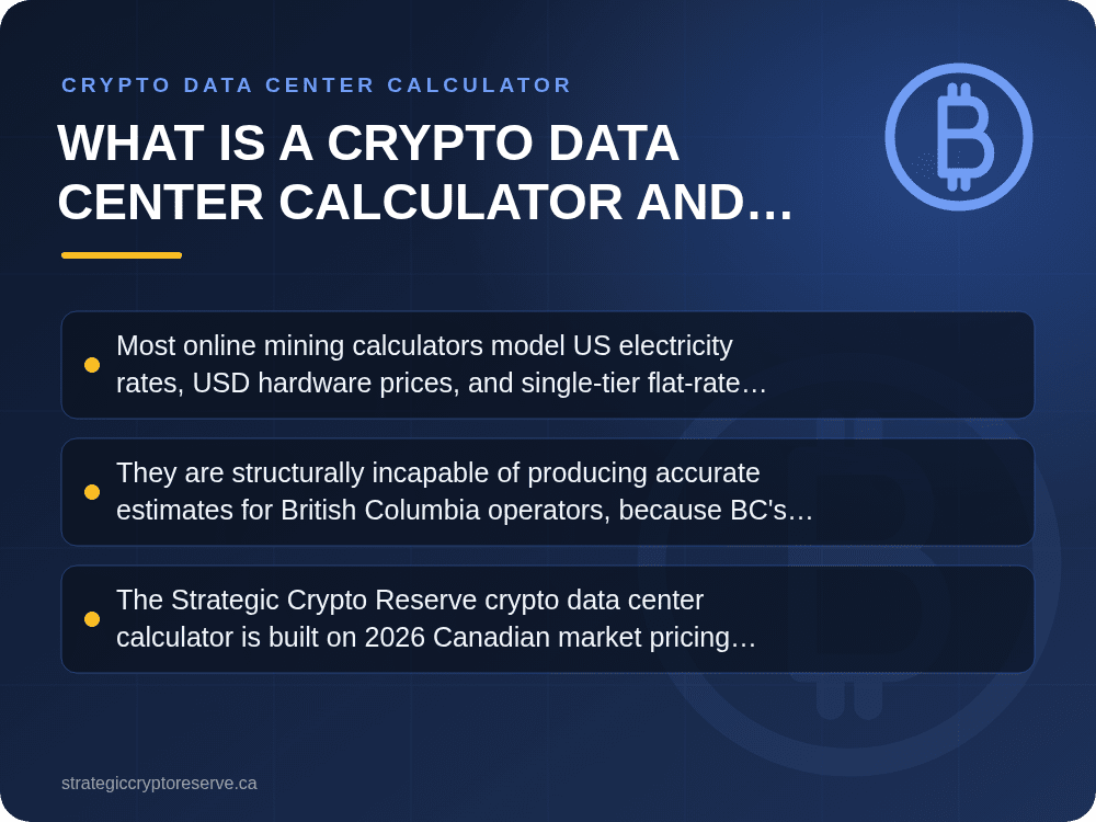 What Is a Crypto Data Center Calculator and Why Does Every BC Operator Need One?: Crypto Data Center Calculator