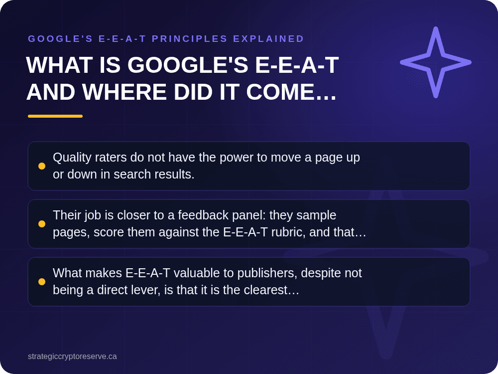 What Is Google's E-E-A-T and Where Did It Come From?: Google's E-E-A-T Principles Explained