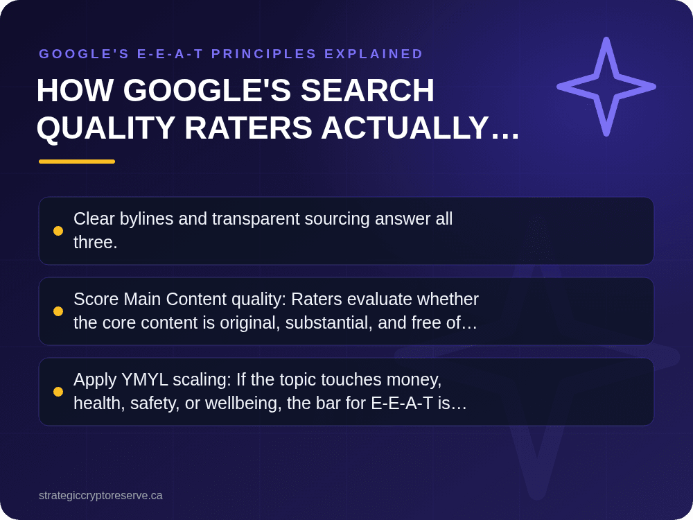 How Google's Search Quality Raters Actually Evaluate a Page: Google's E-E-A-T Principles Explained