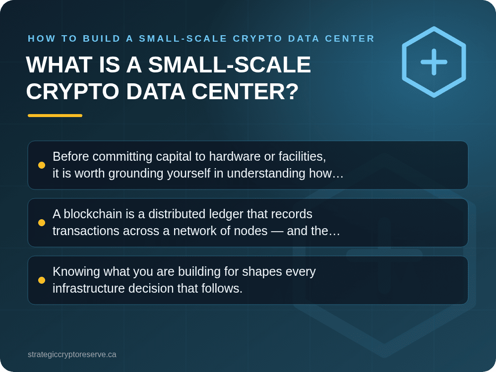 What Is a Small-Scale Crypto Data Center?: How to Build a Small-Scale Crypto Data Center