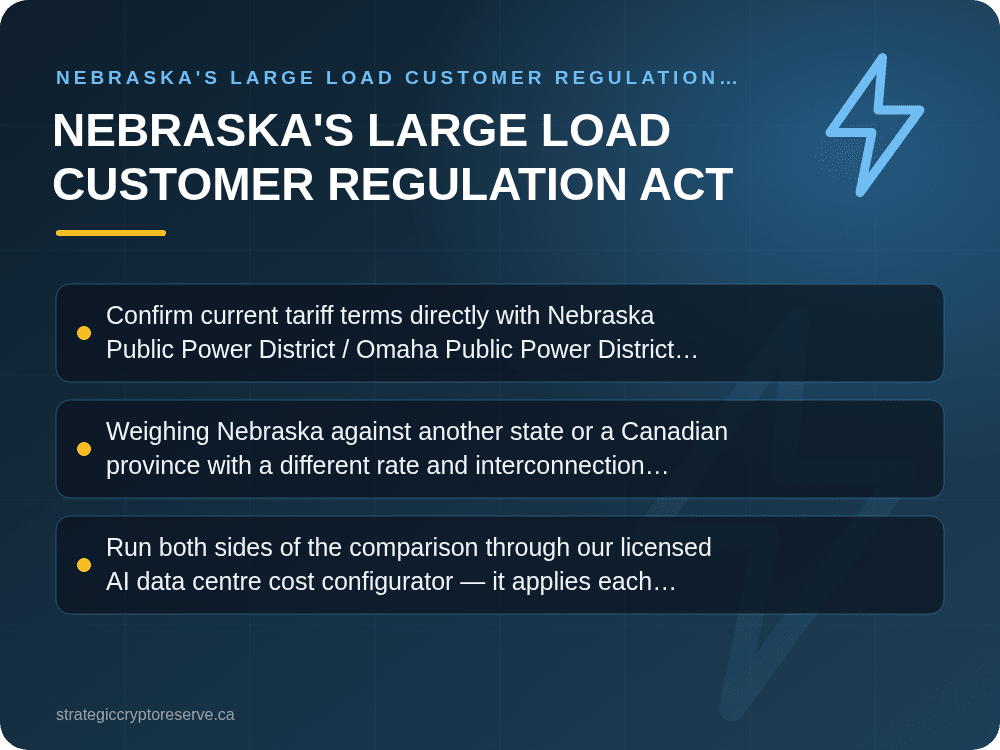 Nebraska's Large Load Customer Regulation Act: Nebraska's Large Load Customer Regulation Act: What It Means for AI Data Center Siting in Nebraska