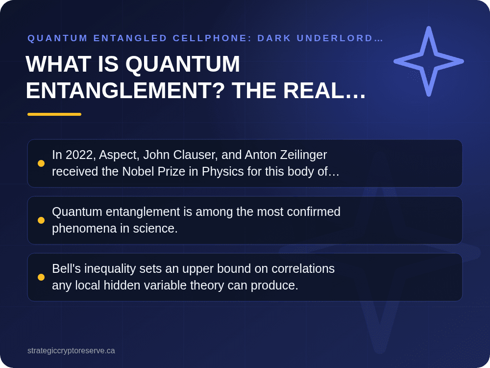 What Is Quantum Entanglement? The Real Science Behind the Claim: Quantum Entangled Cellphone: Dark Underlord Breaks Physics