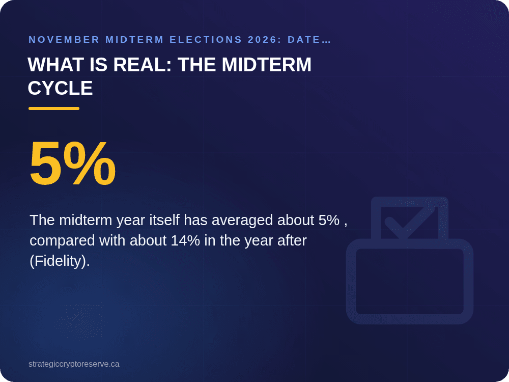 What is real: the midterm cycle: November Midterm Elections 2026: Date, Ballot, Key Races & Markets