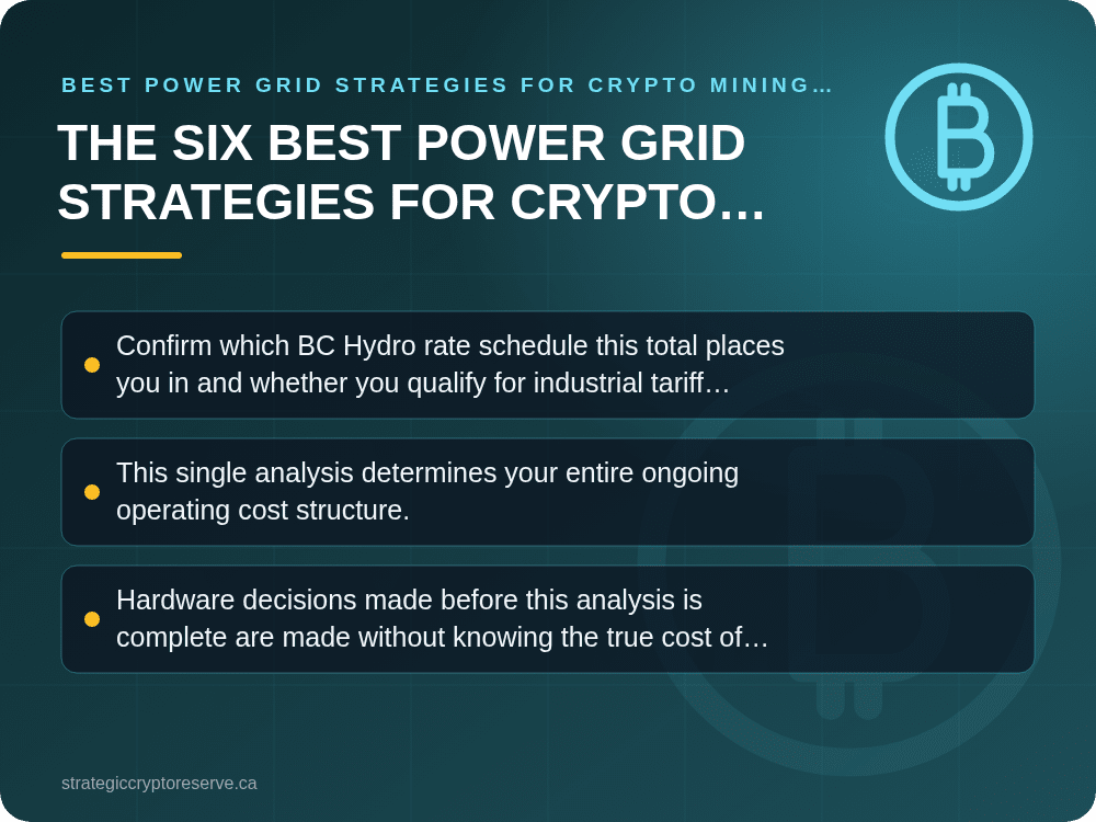 The Six Best Power Grid Strategies for Crypto Mining in Vancouver: Best Power Grid Strategies for Crypto Mining in Vancouver (2026)