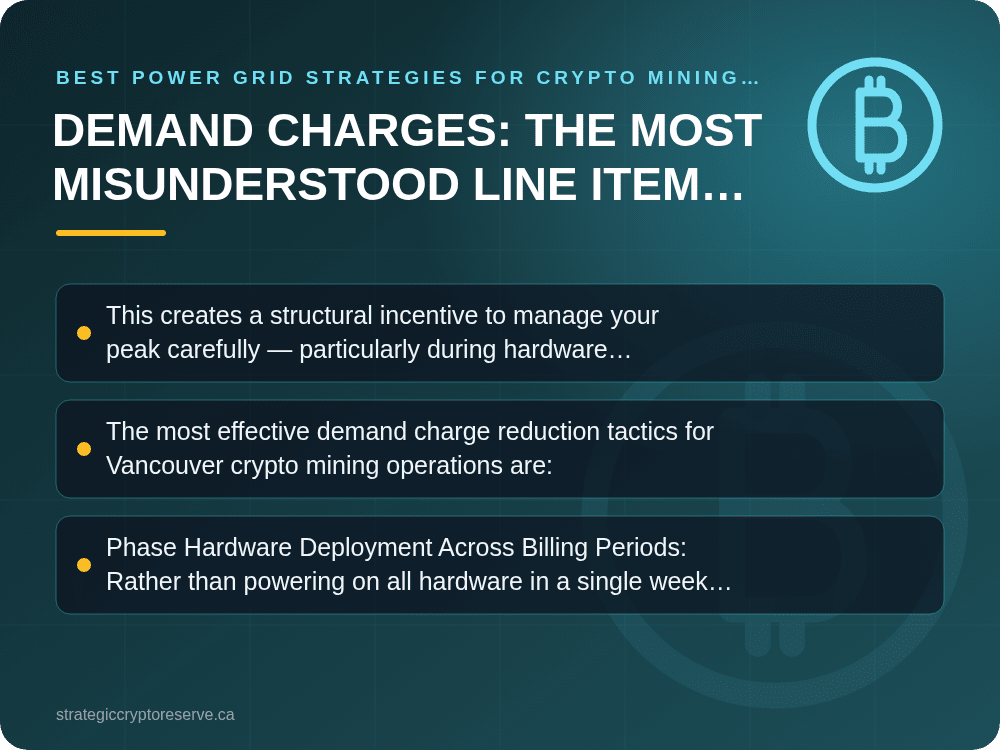 Demand Charges: The Most Misunderstood Line Item on a Vancouver Mining Electricity Bill: Best Power Grid Strategies for Crypto Mining in Vancouver (2026)