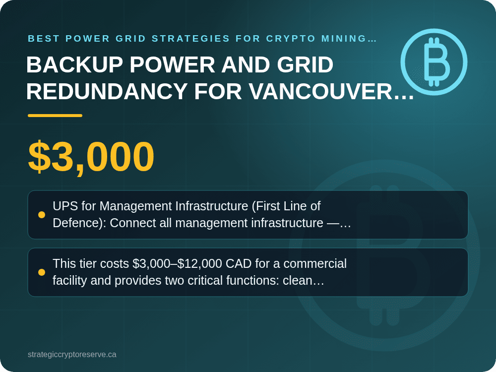 Backup Power and Grid Redundancy for Vancouver Crypto Mining Operations: Best Power Grid Strategies for Crypto Mining in Vancouver (2026)