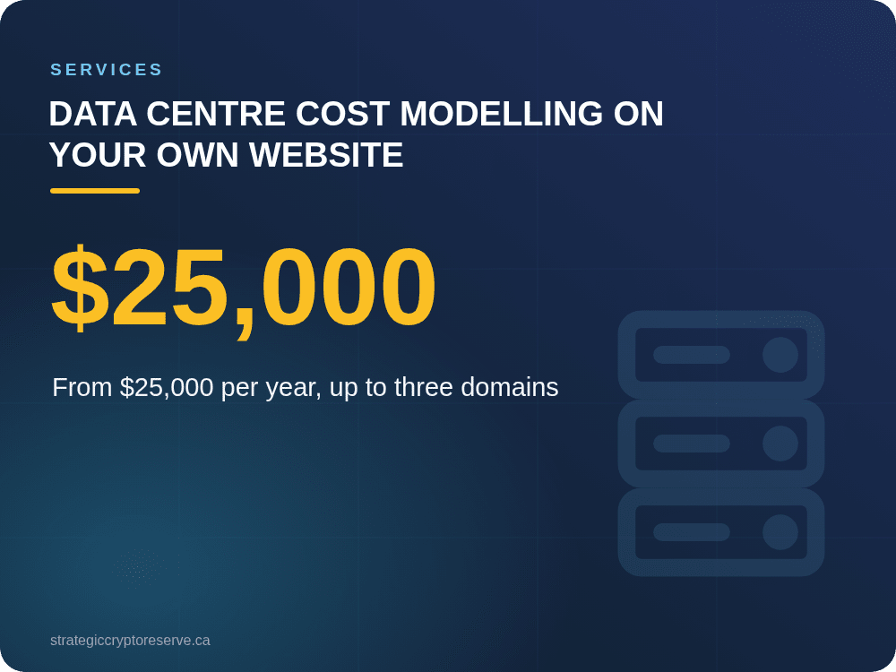 Data centre cost modelling on your own website: Services