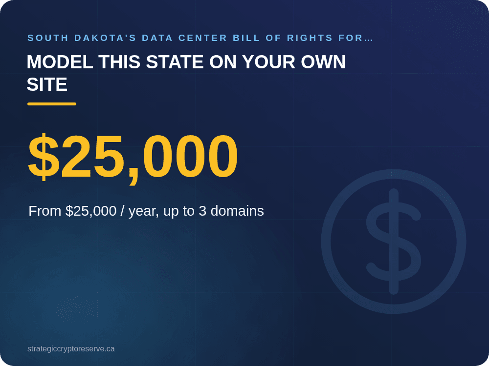 Model This State on Your Own Site: South Dakota's Data Center Bill of Rights for Citizens (SB 135): What It Means for AI Data Center Siting in South Dakota