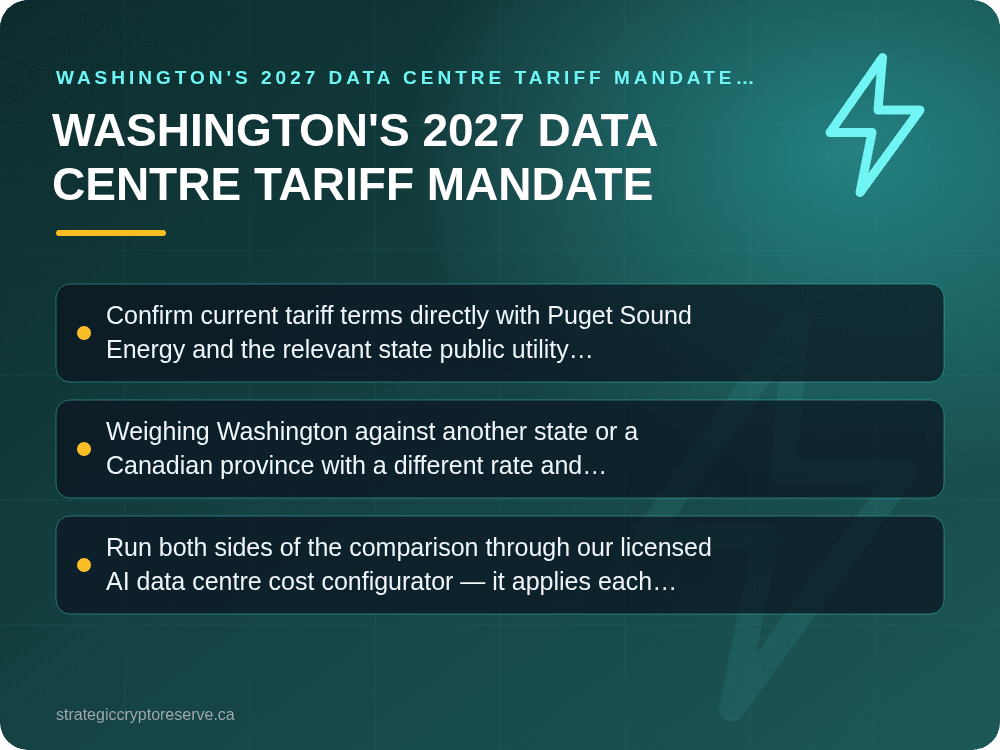 Washington's 2027 Data Center Tariff Mandate: Washington's 2027 Data Center Tariff Mandate: What It Means for AI Data Center Siting in Washington