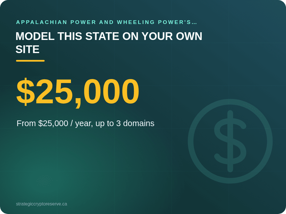 Model This State on Your Own Site: Appalachian Power and Wheeling Power's Revised LCP and IP Tariffs: What It Means for AI Data Center Siting in West Virginia