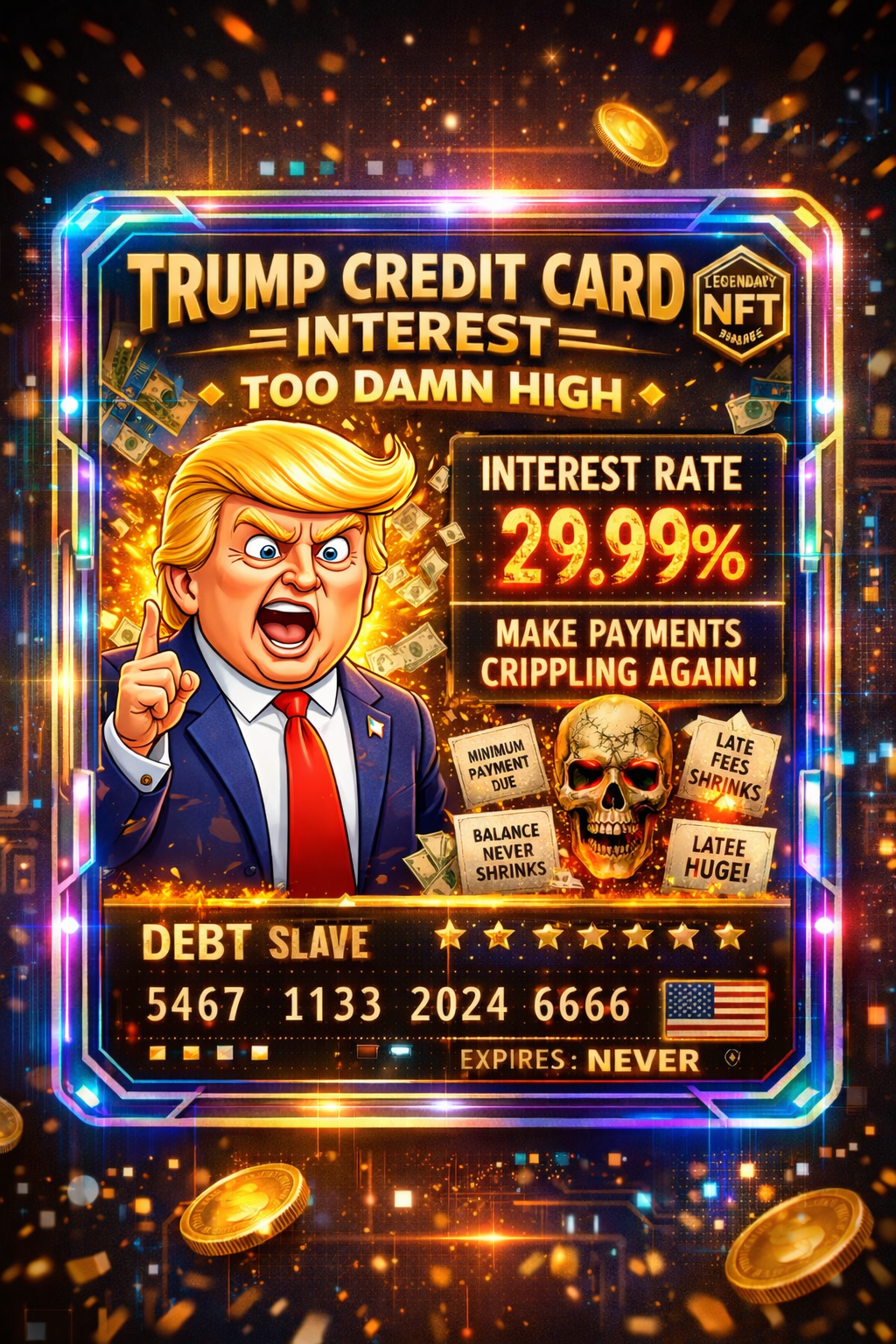 Trump Credit Card NFT Artwork