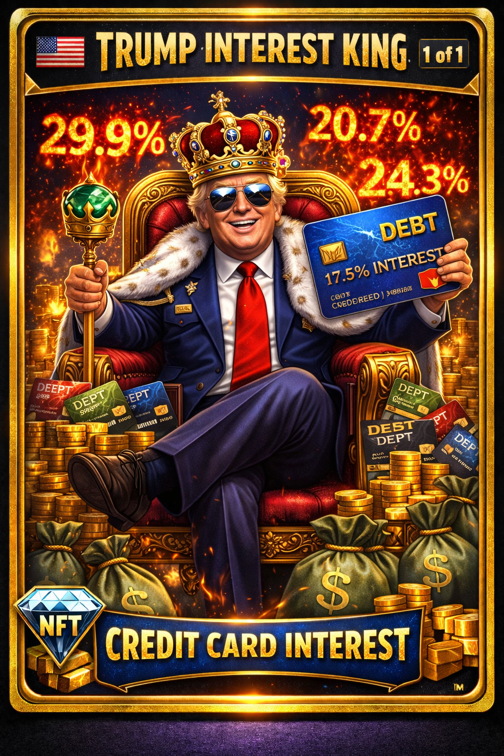 Trump credit card interest nft